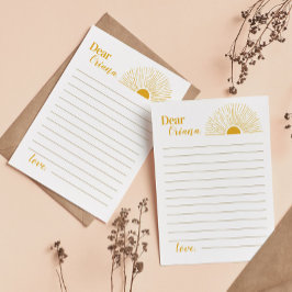 Agradecimento Cartão de Mensagem de Nota de Cápsula de Horário S