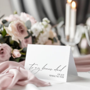 Agradecimento Cartão de Mensagem "Para O Meu Pai De Bônus No Meu