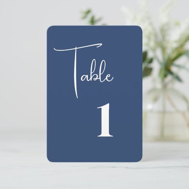 Agradecimento Cartão de Mesa de casamento (Em pé/Frente)