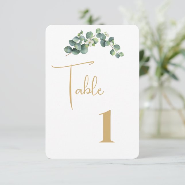 Agradecimento Cartão de Mesa de Casamento (Em pé/Frente)
