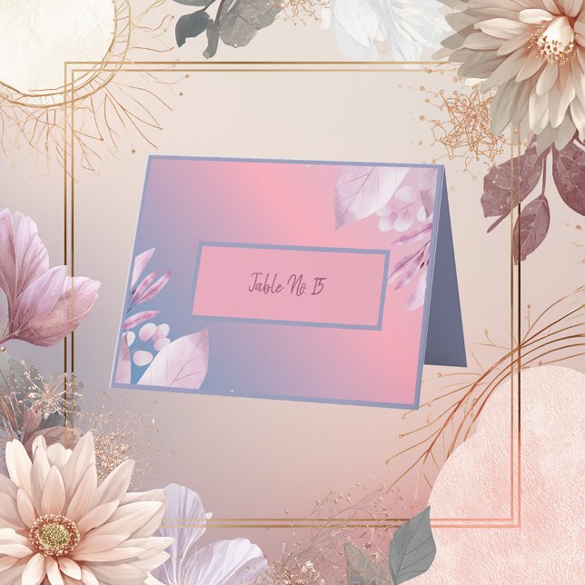 Agradecimento cartão de mesa de casamento da pastel cherry bloso (Criador carregado)