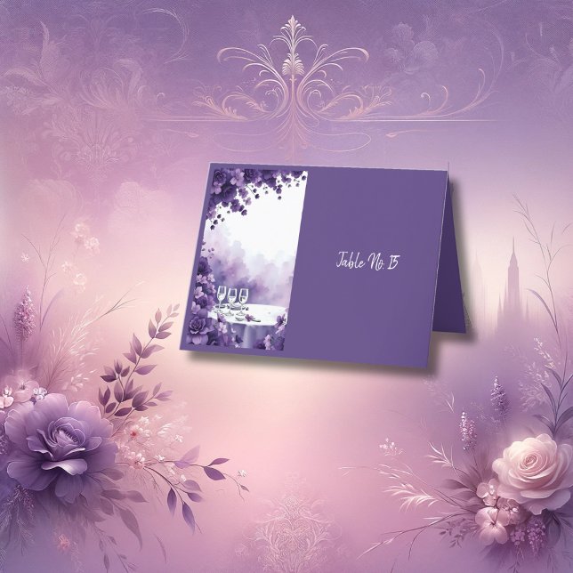 Agradecimento cartão de mesa mágica da Torre Eiffel de Casamento (Criador carregado)