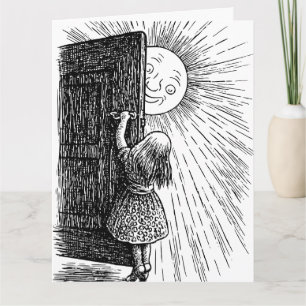 AGRADECIMENTO CARTÃO DE MORTE DE ANIVERSÁRIO DE ARTE SUNSHINE
