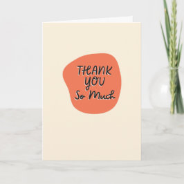 Agradecimento Cartão de Muito Obrigado