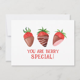 Agradecimento Cartão de Namorados Especial de Berry, Morango