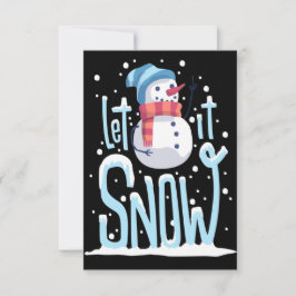 Agradecimento Cartão de Natal animado para Neve