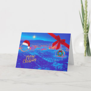 Agradecimento Cartão de Natal Blue Las Vegas
