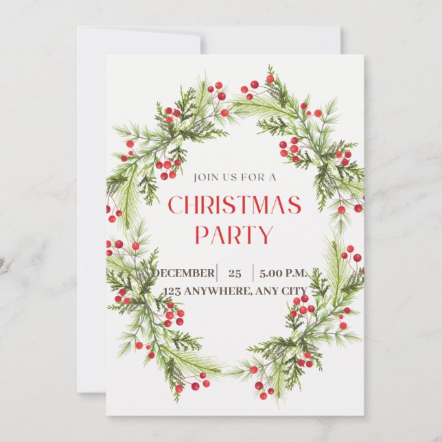 Agradecimento Cartão de Natal Bonito (Frente)