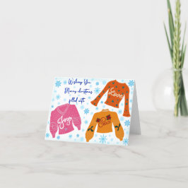 Agradecimento Cartão de Natal cheio de amor, obra e alegria