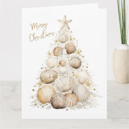 Agradecimento Cartão de Natal Costeiro Personalizável