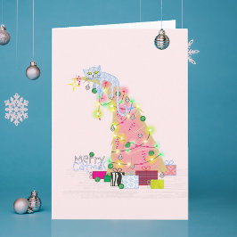 Agradecimento Cartão de Natal da Árvore Catmus