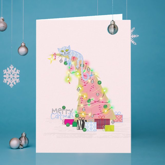 Agradecimento Cartão de Natal da Árvore Catmus (Criador carregado)
