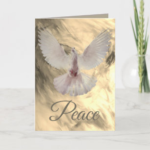 Agradecimento Cartão de Natal da Peace Dove para Leslie Clair Bu