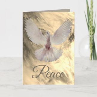 Agradecimento Cartão de Natal da Peace Dove para Leslie Clair Bu