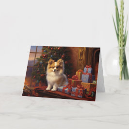 Agradecimento Cartão de Natal da Pomerânia 2