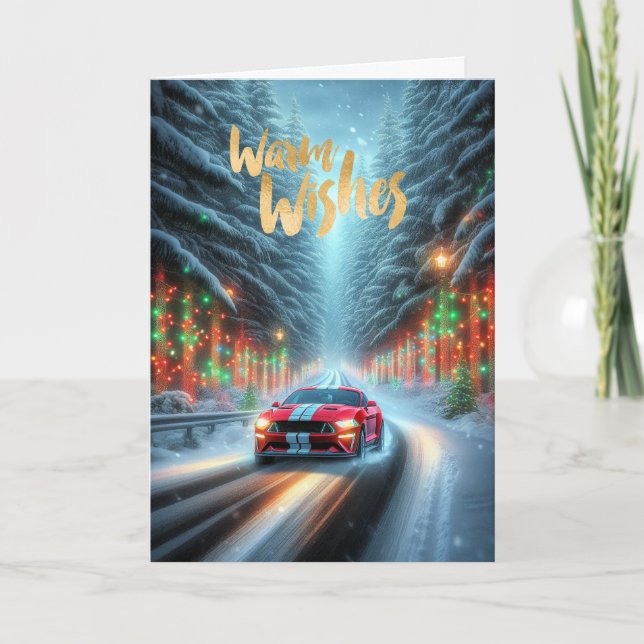 Agradecimento Cartão de Natal de Carro Musical (Frente)