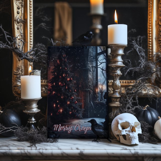 Agradecimento Cartão de Natal de Creepmas feliz (Criador carregado)