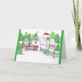 Agradecimento Cartão de Natal de Fazenda 2 Feriado