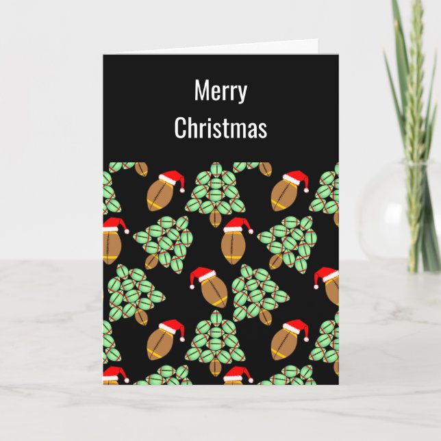 Agradecimento Cartão de Natal de Futebol (Frente)