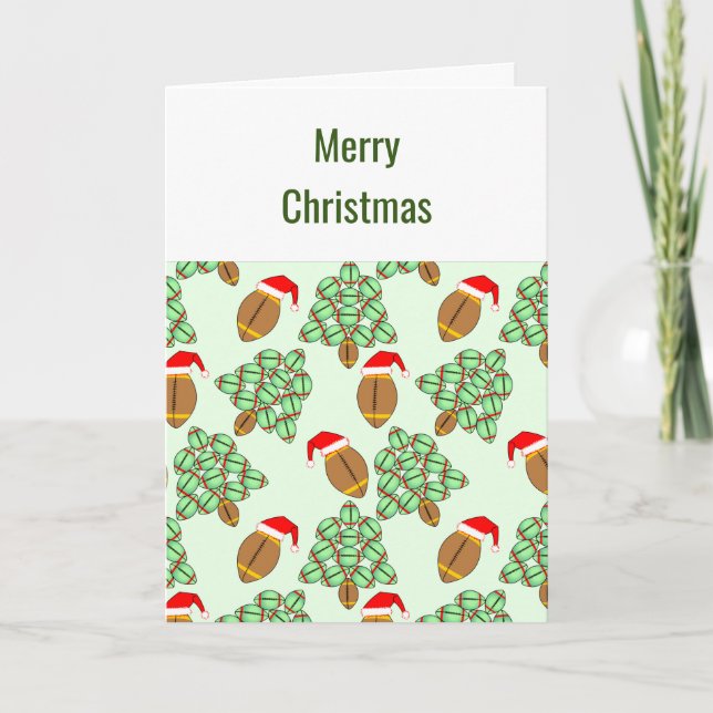 Agradecimento Cartão de Natal de Futebol (Frente)