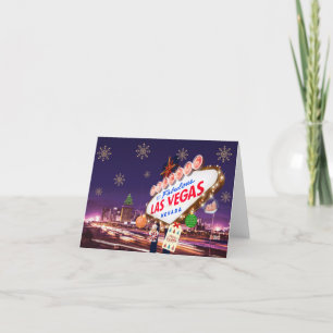 Agradecimento Cartão de Natal de Las Vegas