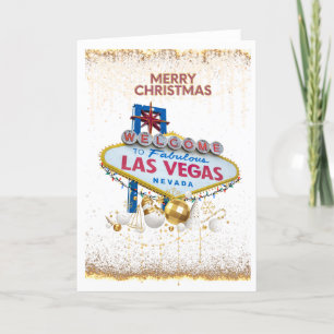 Agradecimento Cartão de Natal de Las Vegas