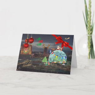 Agradecimento Cartão de Natal de Las Vegas