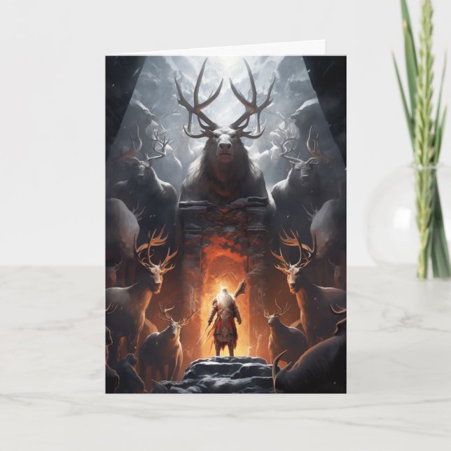 Agradecimento Cartão de Natal de Papais noeis Fantasia (Frente)