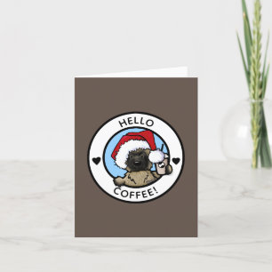 Agradecimento Cartão de Natal do Café Terrier Cairn