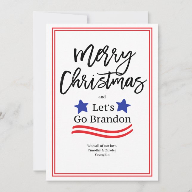 Agradecimento Cartão de Natal do Go Brandon para vamos (Frente)