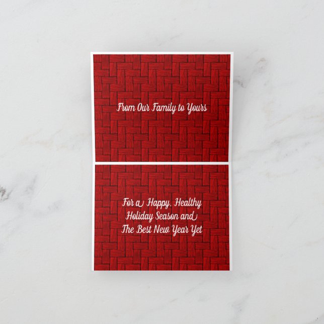 Agradecimento Cartão de Natal e Anos novos (Interior)