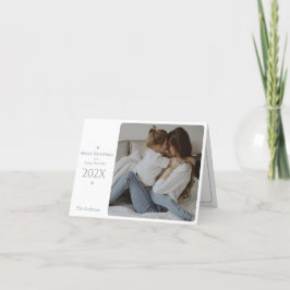 Agradecimento Cartão de Natal Elegante e Clássico e de Ano Novo