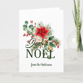 Agradecimento Cartão de Natal francês Joyeux Noel