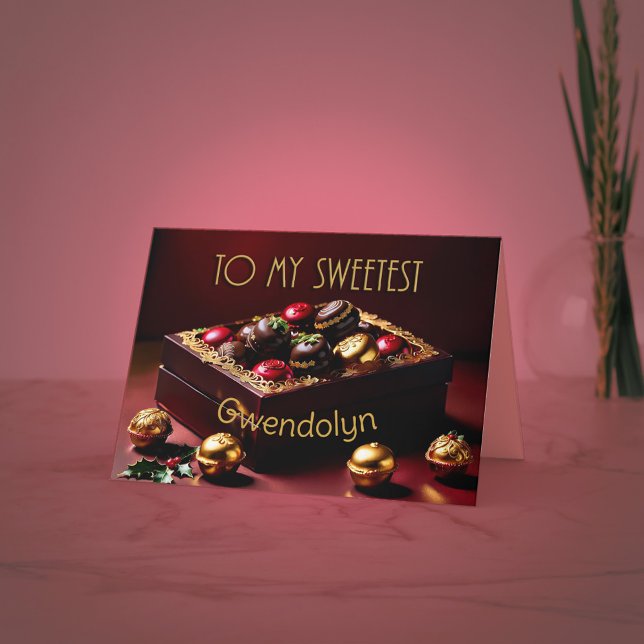 Agradecimento Cartão de Natal mais doce (Criador carregado)