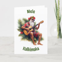 Cartão de Natal Mele Kalikimaka