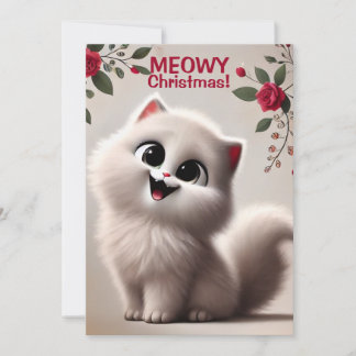 Agradecimento Cartão de Natal Meowy