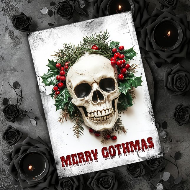 Agradecimento Cartão de Natal Merry Gothmas (Criador carregado)