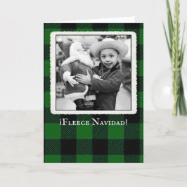 Agradecimento Cartão de Natal Mexicano "Fleece Navidad"