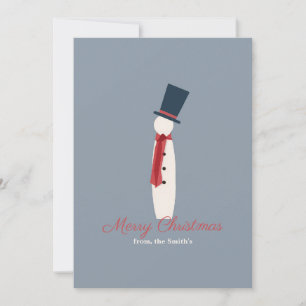 Agradecimento Cartão de Natal Moderno de Férias com Foto de Bone