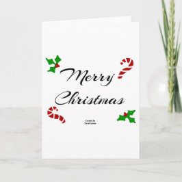 Agradecimento Cartão de Natal Padrão de Desejos