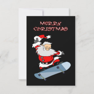 Agradecimento Cartão de Natal para Papais noeis de Skate