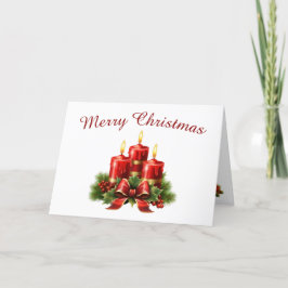 Agradecimento Cartão de Natal para Velas Tradicionais