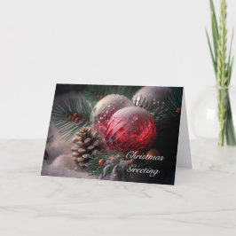 Agradecimento Cartão de Natal Personalizado - Bolhas
