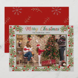 Agradecimento Cartão de Natal Personalizado com Foto – Férias Pe