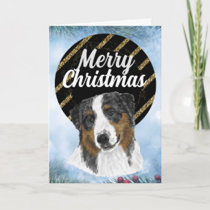 Agradecimento Cartão de Natal personalizado do australiano Sheph