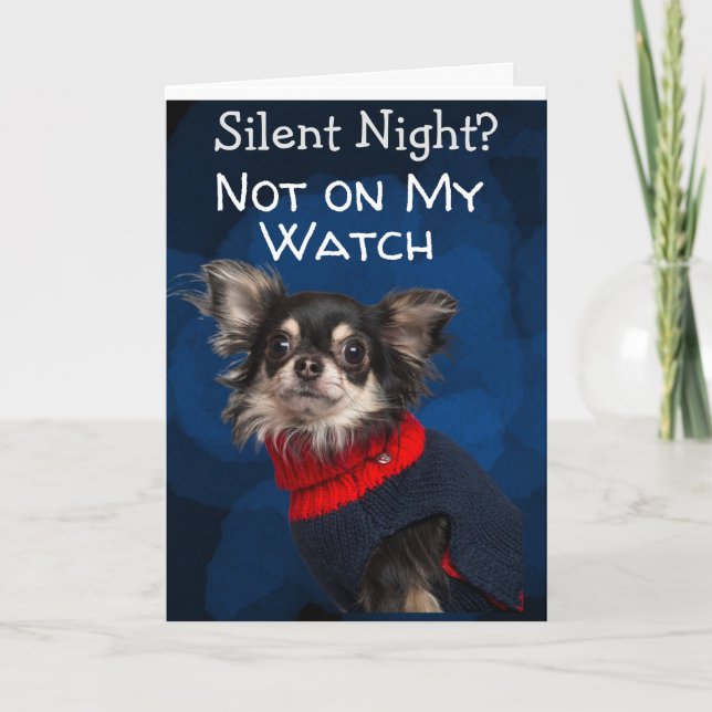 Agradecimento Cartão de Natal Personalizado do seu Cão (Frente)