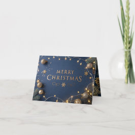 Agradecimento Cartão de Natal Personalizado 'Feliz Natal' em Dou