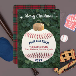 Agradecimento Cartão de Natal Personalizado para Ornamento do Ve
