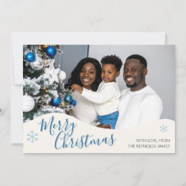 Agradecimento Cartão de Natal Personalizado Plano Moderno