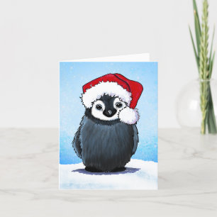 Agradecimento Cartão de Natal Pinguim